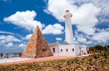 Vuurtoren in Port Elizabeth, Zuid-Afrika