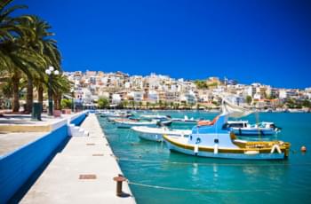 Ville côtière de Sitia en Grèce