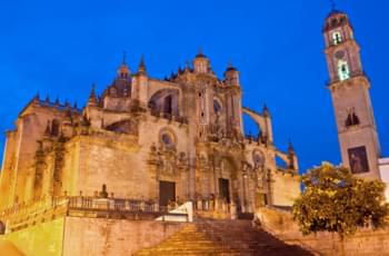 Catedral de Jeréz de la Frontera en el centro histórico