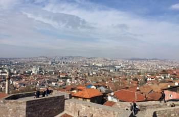 Ausblick auf die Stadt von der Burg