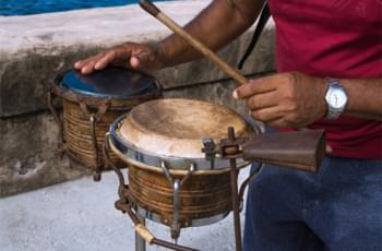 Musikant in Havanna