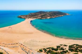 La playa de Prasonisi en Rodas