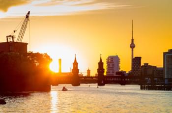 Berlin bei Sonnenuntergang