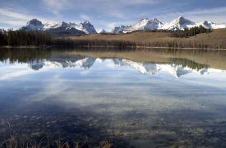 Op weg naar het Roodvismeer in Idaho