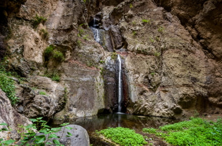 Cascadas en el Parque Nacional Barranco del Infierno en Tenerife
