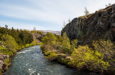 Il fiume Glera in Islanda