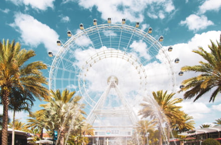 Cyan Sky Orlando Auge, Florida