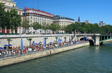 Parisian beach on the Seine