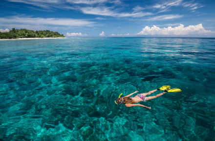 Snorkeling at the Gilis