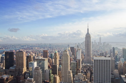Vista del horizonte de Nueva York