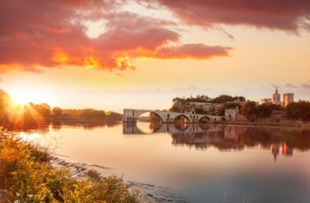Sonnenuntergang in Avignon