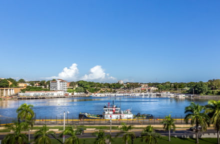 vue port Saint Domingue République dominicaine