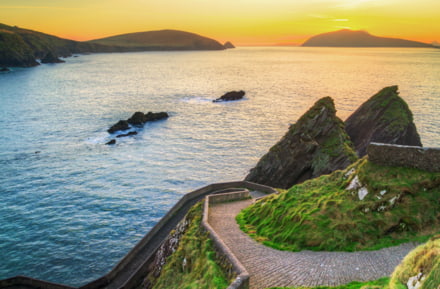 Atardecer sobre la Península de Dingle, Irlanda