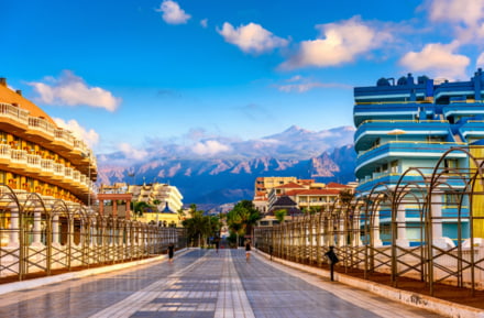 El centro de Playa de las Américas