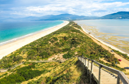 Landzunge auf Bruny Island, Tasmanien