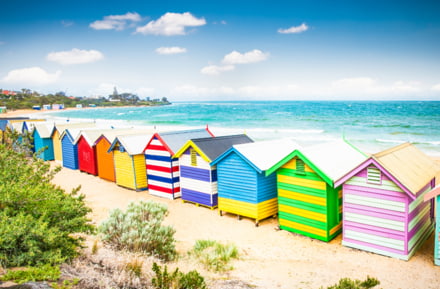 Brighton Beach en Melbourne, Australia