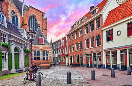 Public place in the center of Amsterdam