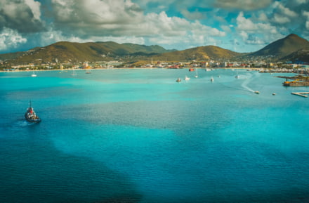 Blick über den Hafen von Nassau
