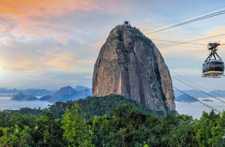 Sugarloaf mountain in Brazil