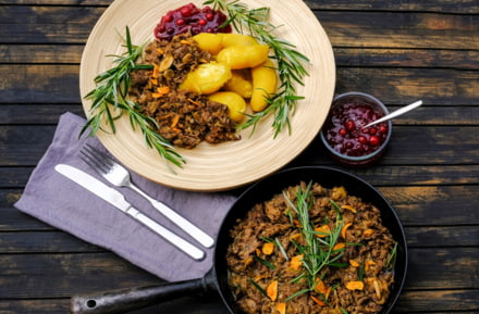 Traditionelles Essen in Lappland