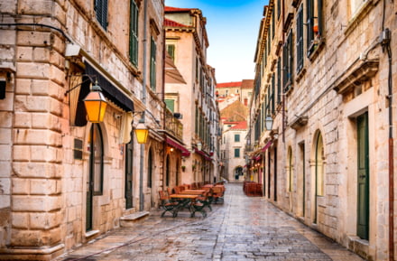 Callejón en Dubrovnik