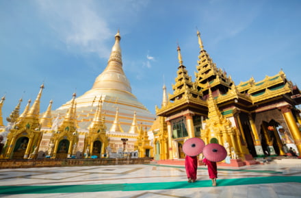 Goldene Tempel in Myanmar