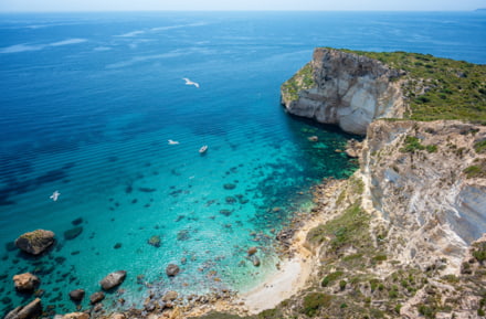 Baai in Cagliari, Sardinië