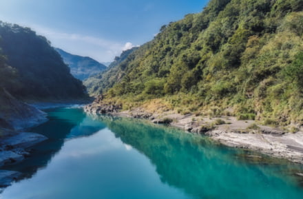 El río Dahan en Taoyuan