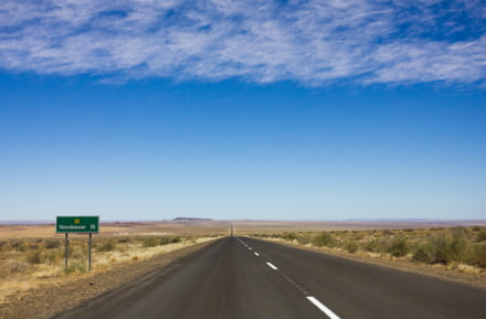 Straße in Namibia