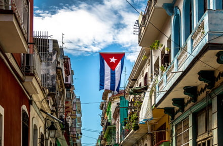 Calle en el casco antiguo de La Habana