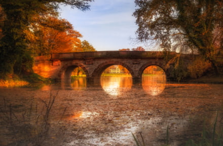 Parque de Aschaffenburg Schönbusch en otoño