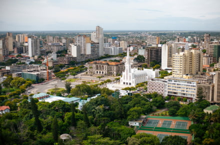 Blick über Maputo, Mosambik