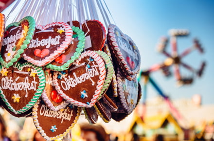 Lebkuchenherzen auf dem Oktoberfest