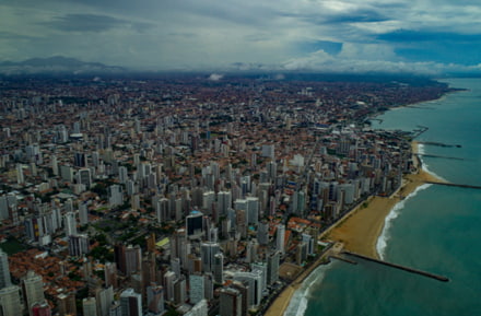 Vista de Fortaleza, Brasil