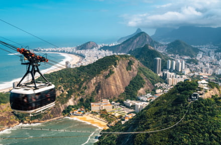 Cable car over Rio de Janeiro