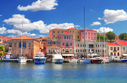 Avec la voiture de location à Chania