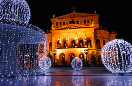 Alte Oper in Frankfurt im Winter