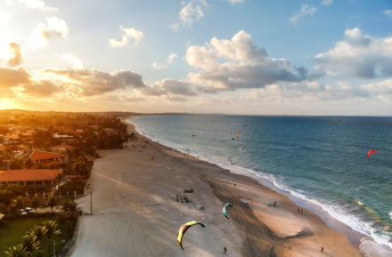 Strand in Fortaleza, Brasilien