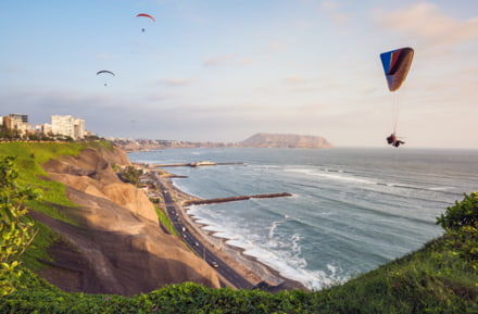 Parapendio a Miraflores, Lima
