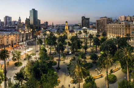 Plaza de Armas in Santiago de Chili