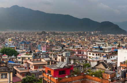 Uitzicht over Kathmandu
