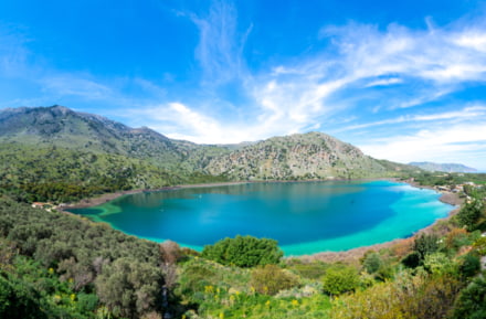 Lago naturale Kournas vicino a Chania