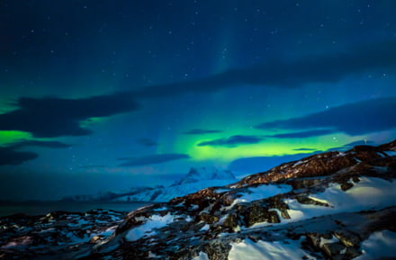 Northern lights in Greenland