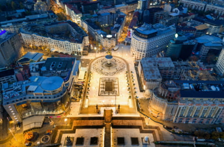 Vista de la ciudad de Skopje