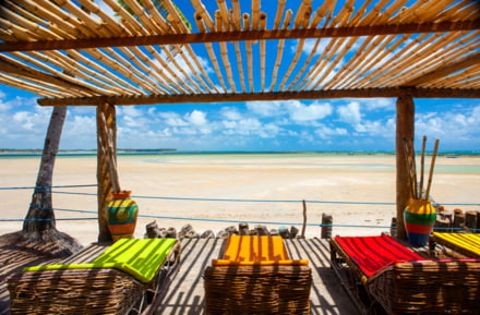Entspannung pur am Strand in Pernambuco, Brasilien