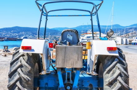 Traktor auf Korfu