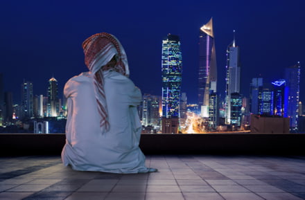 Kuwait City bei Nacht