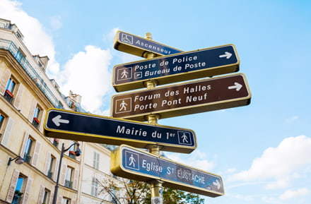 Direcciones en Paris