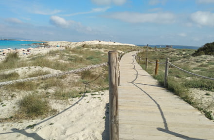 Weg naar het strand, Formentera