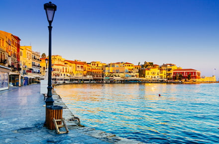 Avec la voiture de location à Chania